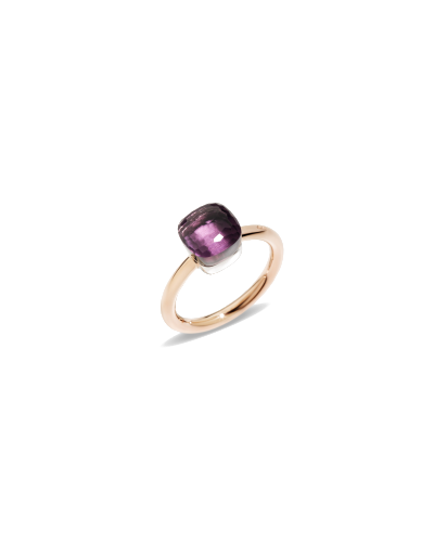 Pomellato Petit Ring Rose Gold 18kt, White Gold 18kt, Amethyst (watches)
